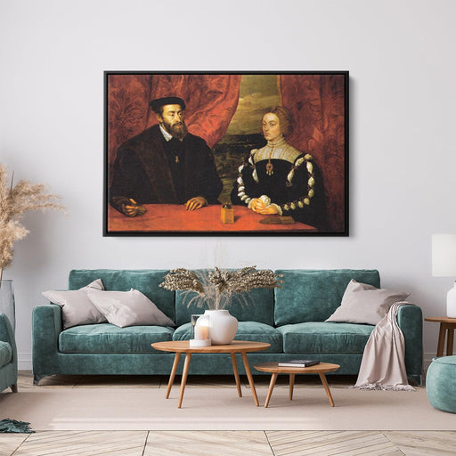 Charles V and the Empress Isabella by Peter Paul Rubens - Canvas Artwork