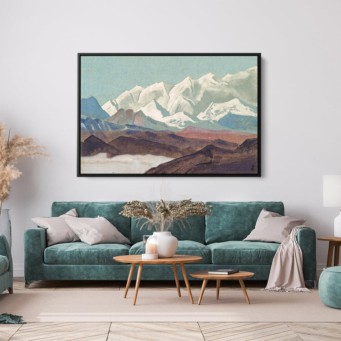 Himalayas. Chain of Kanchenjunga. by Nicholas Roerich - Canvas Artwork