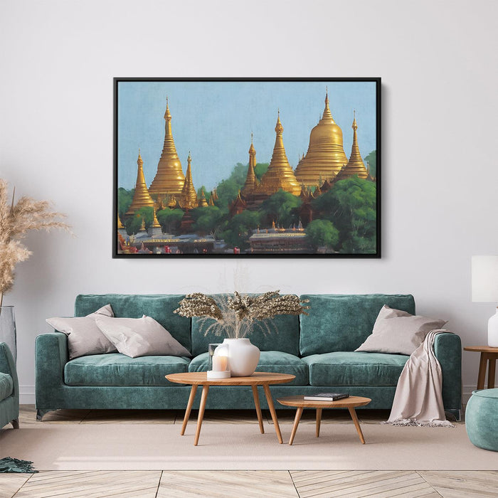 Abstract Shwedagon Pagoda #122 - Kanvah