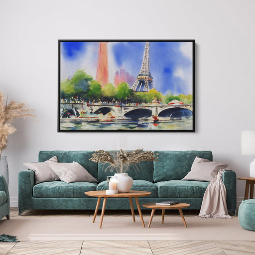 Watercolor Eiffel Tower #122 - Kanvah