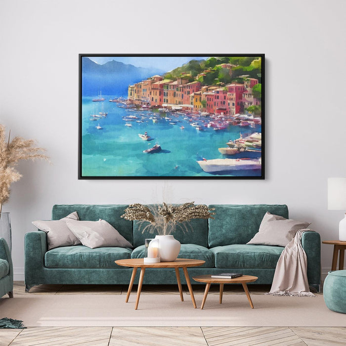 Watercolor Portofino #122 - Kanvah