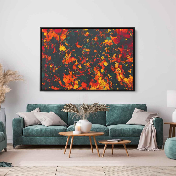 Orange Abstract Splatter #126 - Kanvah