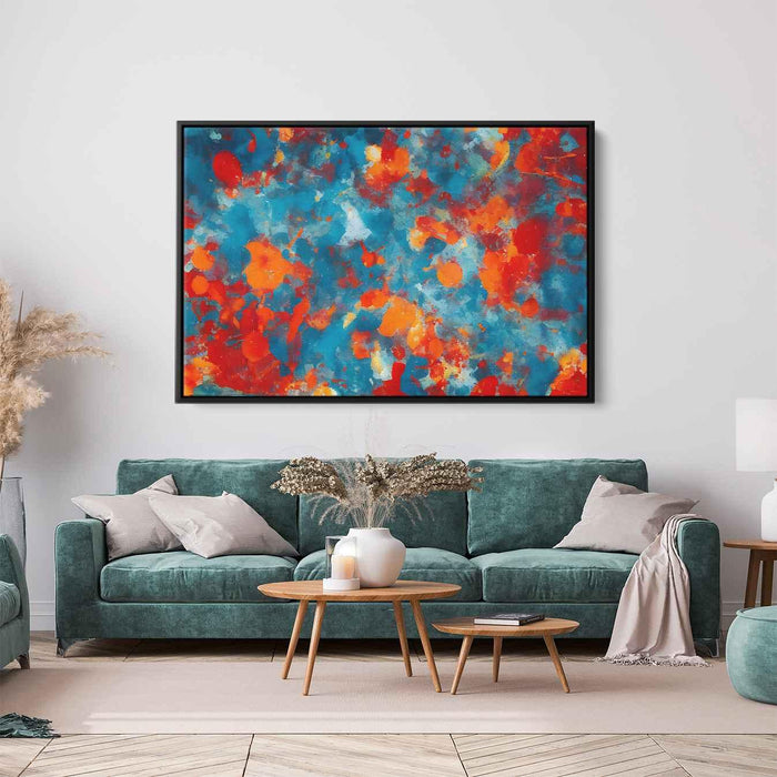 Orange Abstract Splatter #127 - Kanvah