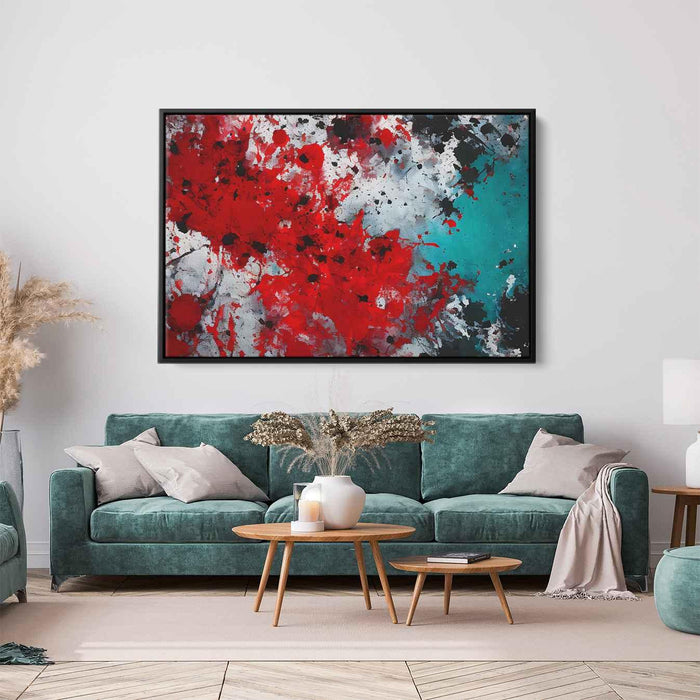 Red Abstract Splatter #107 - Kanvah