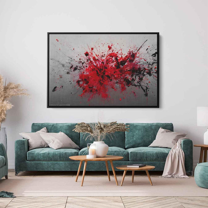 Red Abstract Splatter #111 - Kanvah