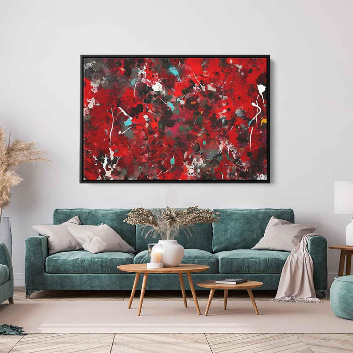 Red Abstract Splatter #124 - Kanvah