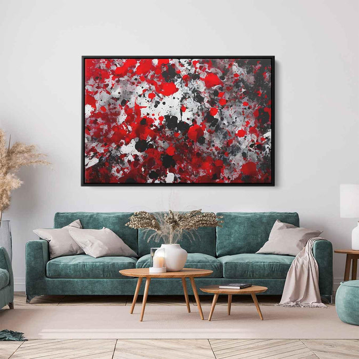 Red Abstract Splatter #127 - Kanvah