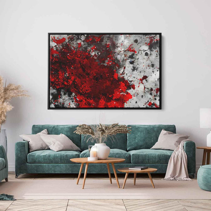 Red Abstract Splatter #128 - Kanvah