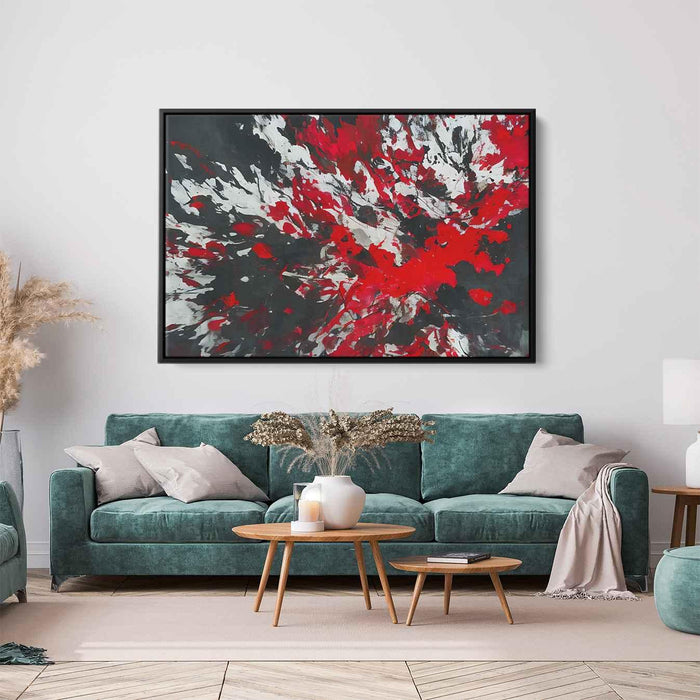 Red Abstract Splatter #140 - Kanvah