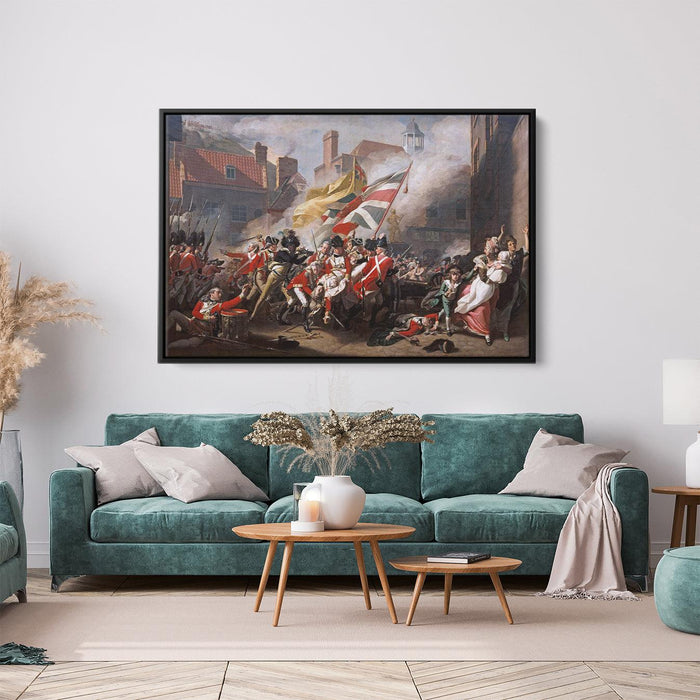 The Major Peirson's Death by John Singleton Copley - Canvas Artwork