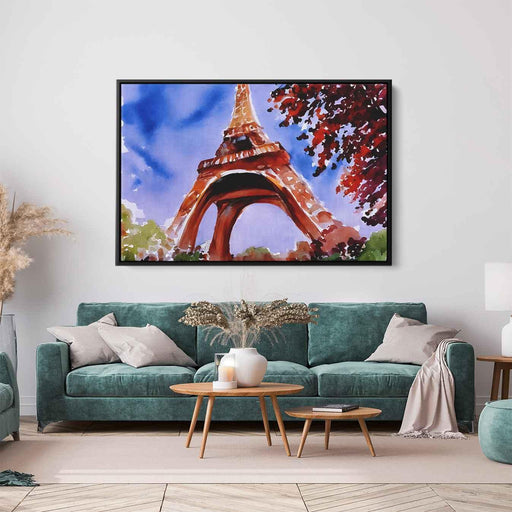 Watercolor Eiffel Tower #103 - Kanvah