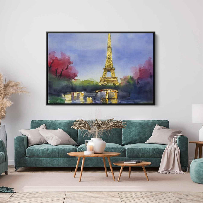 Watercolor Eiffel Tower #127 - Kanvah