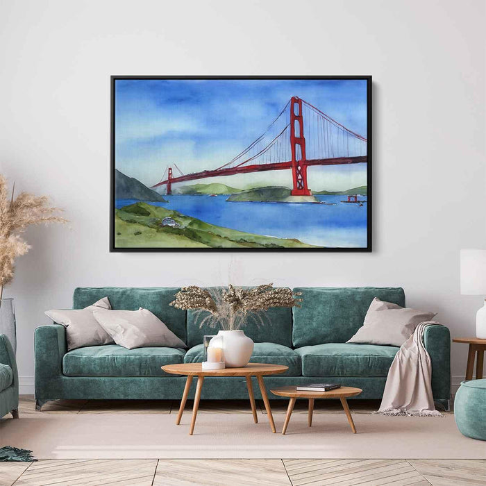 Watercolor Golden Gate Bridge #103 - Kanvah