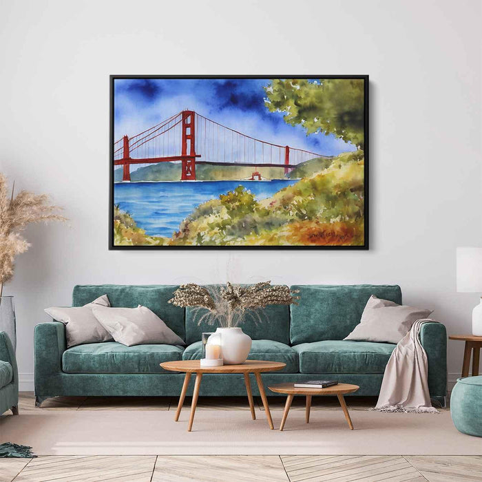 Watercolor Golden Gate Bridge #111 - Kanvah