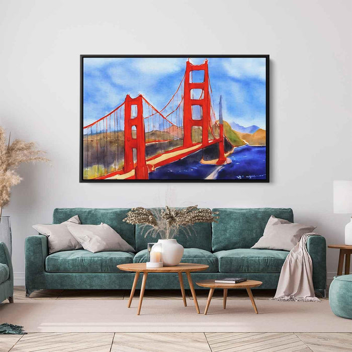 Watercolor Golden Gate Bridge #133 - Kanvah