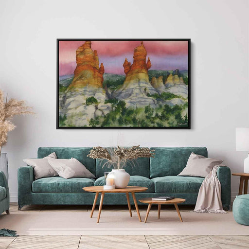 Watercolor Hoodoo formations #124 - Kanvah