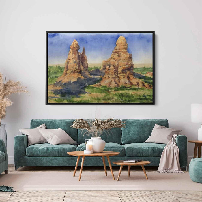 Watercolor Hoodoo formations #128 - Kanvah