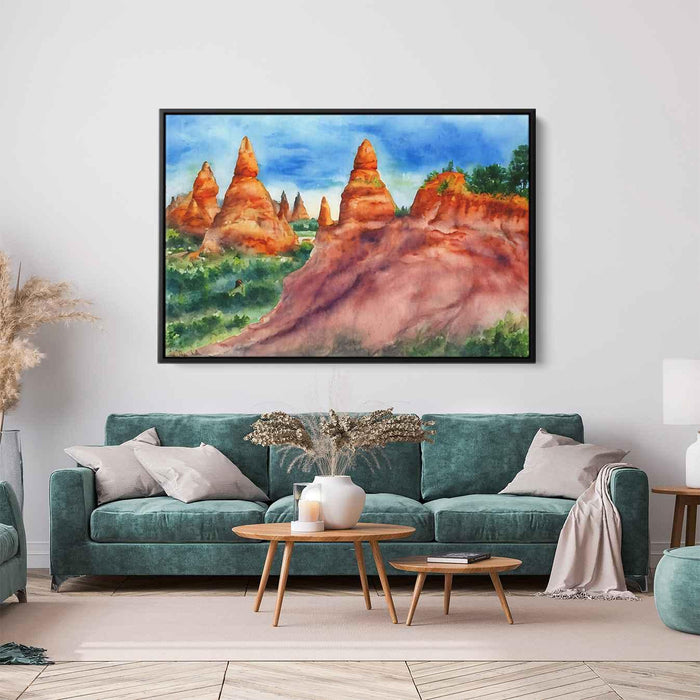 Watercolor Hoodoo formations #140 - Kanvah