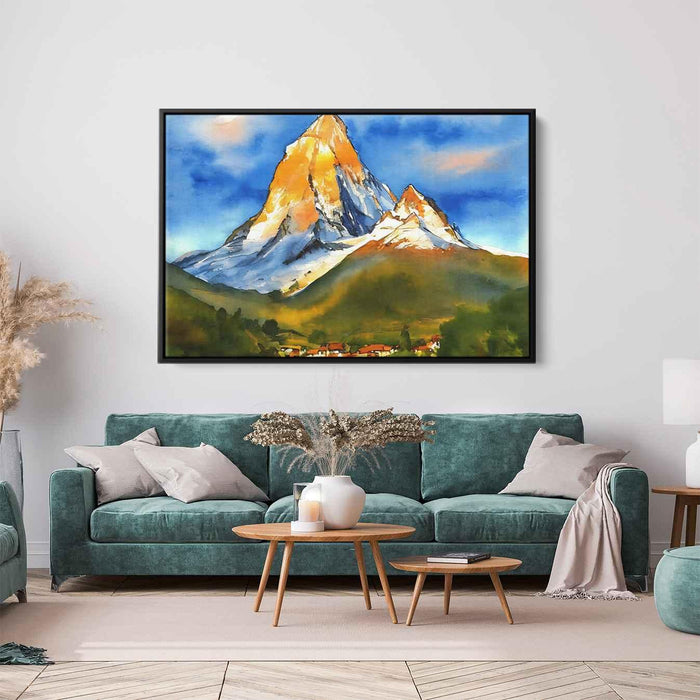 Watercolor Matterhorn #127 - Kanvah