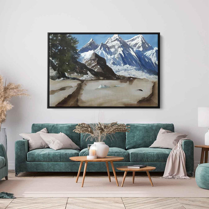 Watercolor Mount Everest #111 - Kanvah