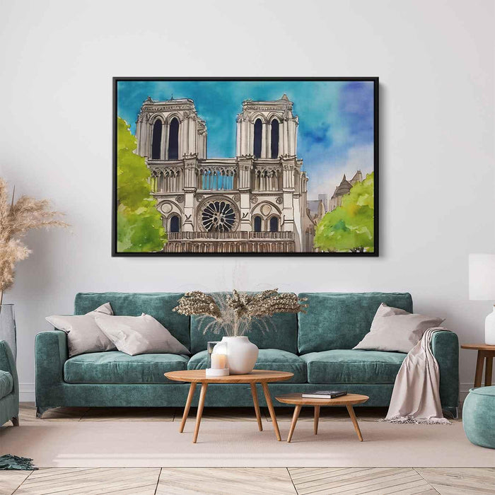 Watercolor Notre Dame Cathedral #126 - Kanvah