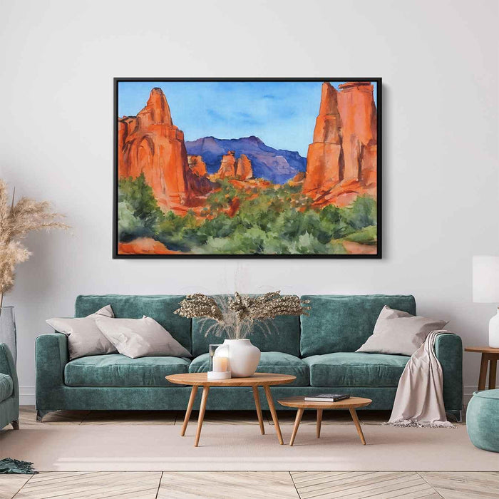 Watercolor Sedona Red Rocks #117 - Kanvah