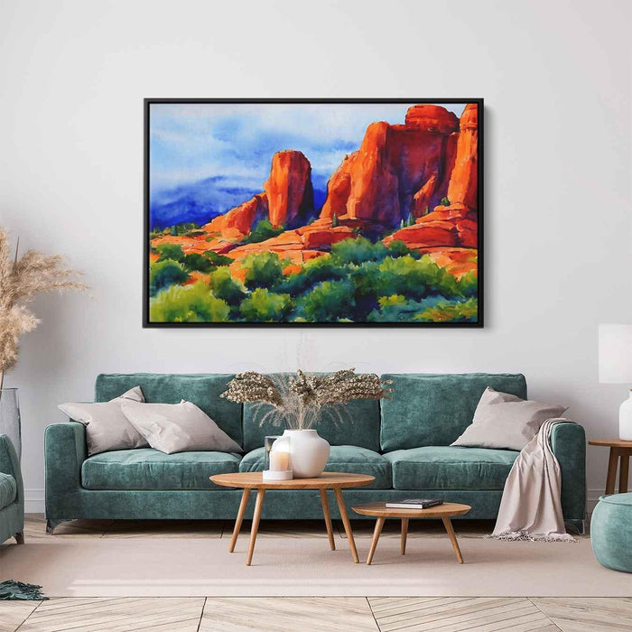 Watercolor Sedona Red Rocks #124 - Kanvah