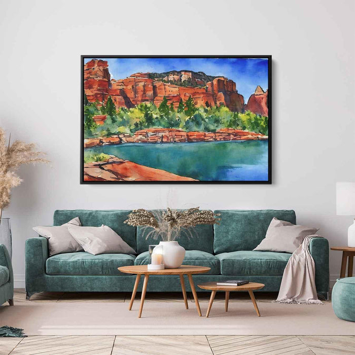 Watercolor Sedona Red Rocks #127 - Kanvah