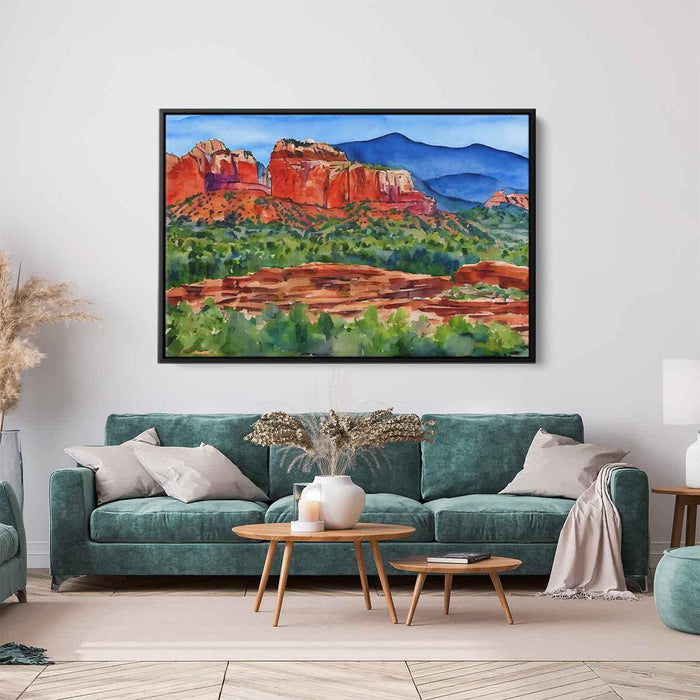 Watercolor Sedona Red Rocks #135 - Kanvah