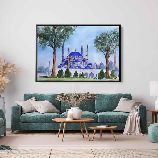 Watercolor Blue Mosque #134 - Kanvah