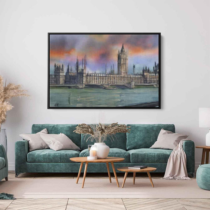 Watercolor Palace of Westminster #111 - Kanvah