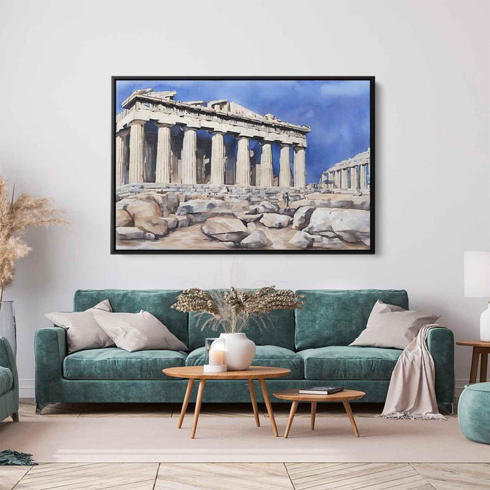 Watercolor Parthenon #117 - Kanvah