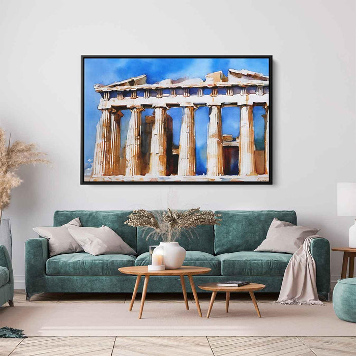 Watercolor Parthenon #133 - Kanvah