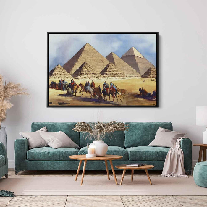 Watercolor Pyramids of Giza #103 - Kanvah