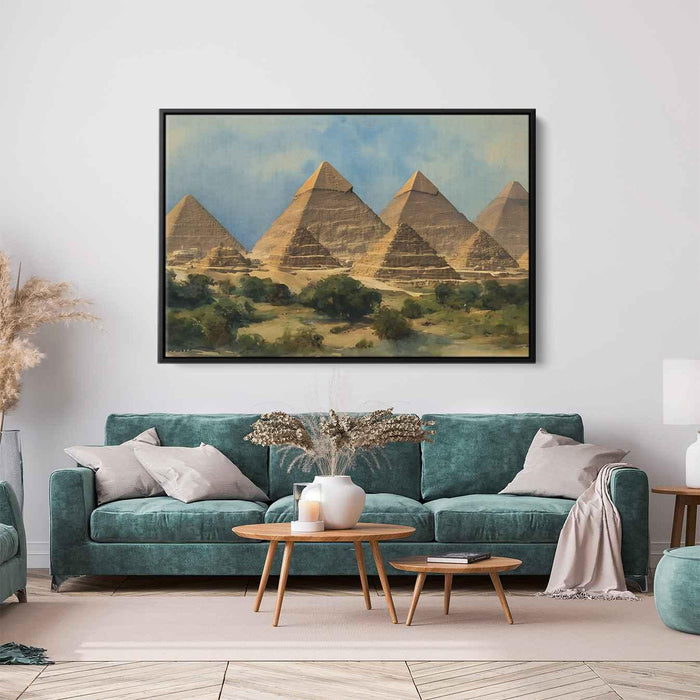 Watercolor Pyramids of Giza #111 - Kanvah