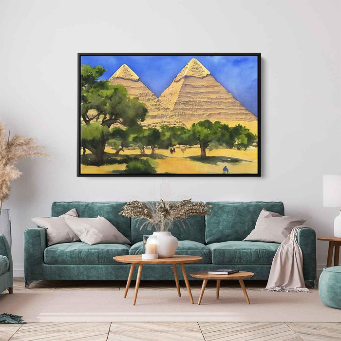 Watercolor Pyramids of Giza #114 - Kanvah