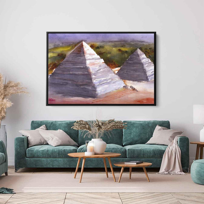 Watercolor Pyramids of Giza #118 - Kanvah