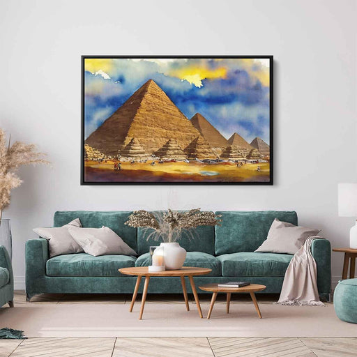 Watercolor Pyramids of Giza #133 - Kanvah