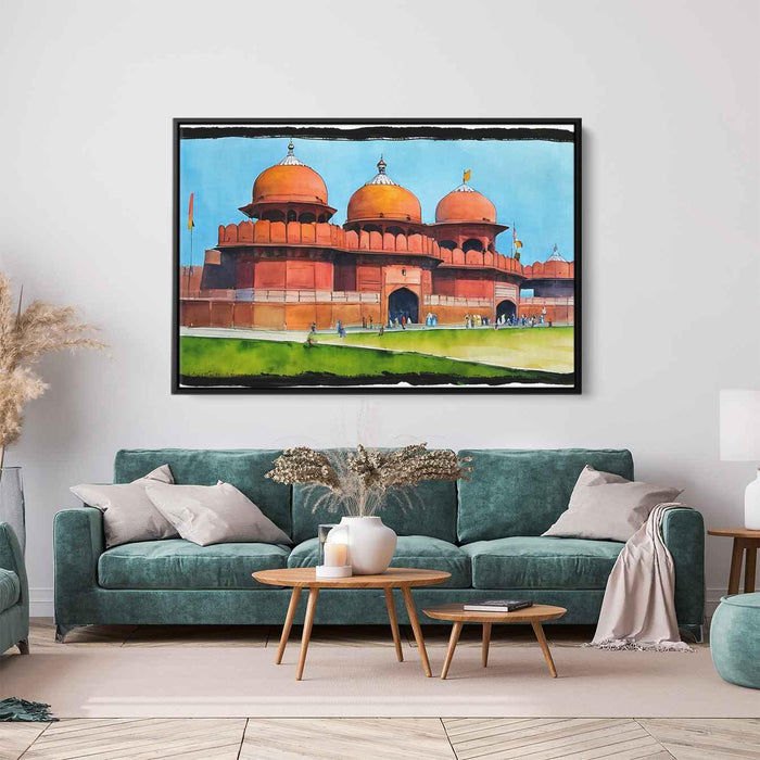 Watercolor Red Fort #117 - Kanvah