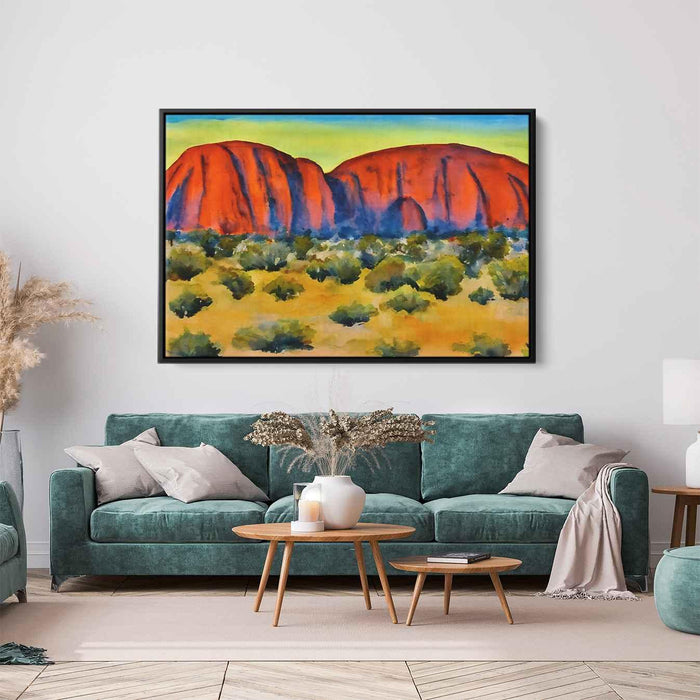 Watercolor Uluru #111 - Kanvah