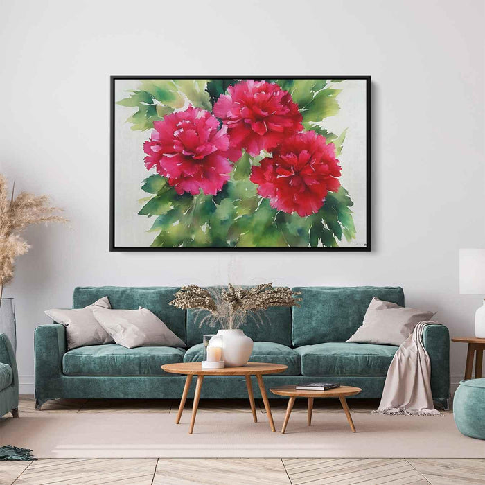 Watercolour Painting Carnations #152 - Kanvah