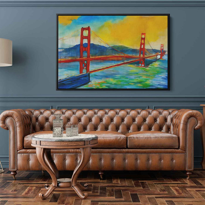 Abstract Golden Gate Bridge #124 - Kanvah
