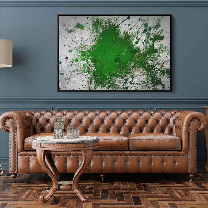 Green Abstract Splatter #124 - Kanvah