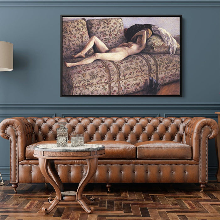 Nude on a Couch by Gustave Caillebotte - Canvas Artwork