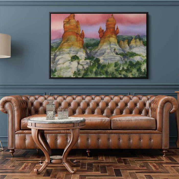 Watercolor Hoodoo formations #124 - Kanvah