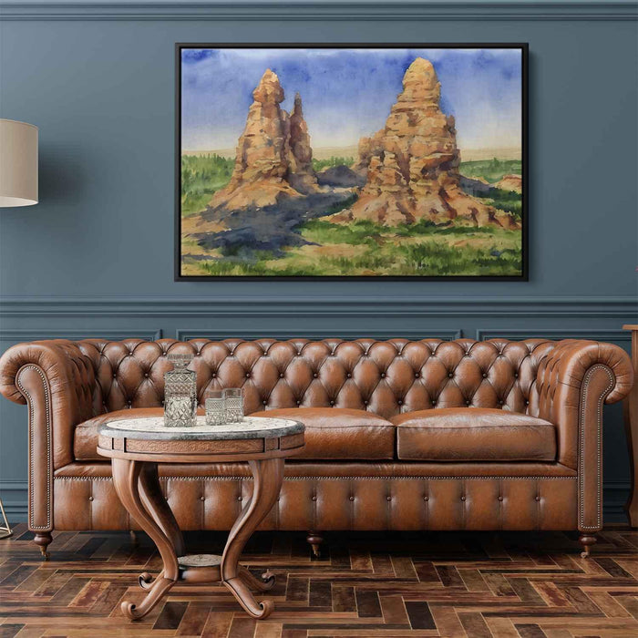 Watercolor Hoodoo formations #128 - Kanvah