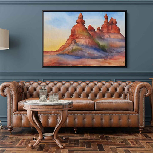 Watercolor Hoodoo formations #133 - Kanvah