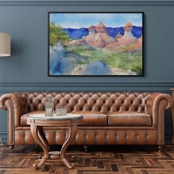 Watercolor Hoodoo formations #135 - Kanvah