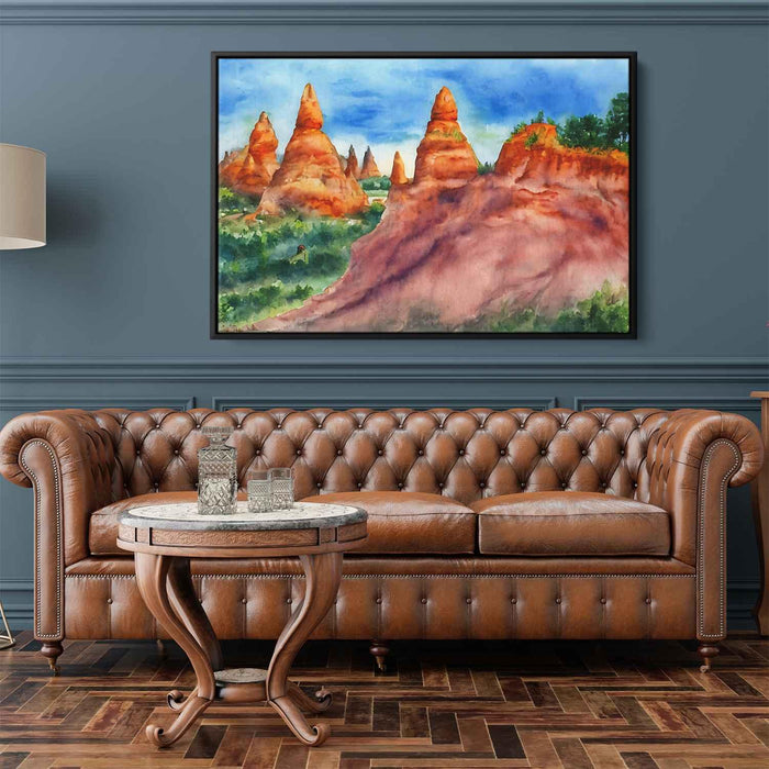 Watercolor Hoodoo formations #140 - Kanvah