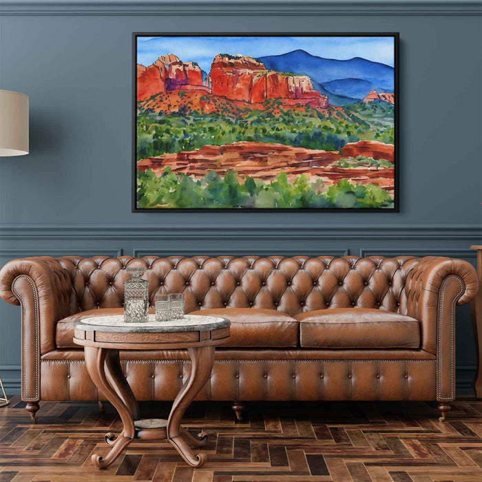 Watercolor Sedona Red Rocks #135 - Kanvah